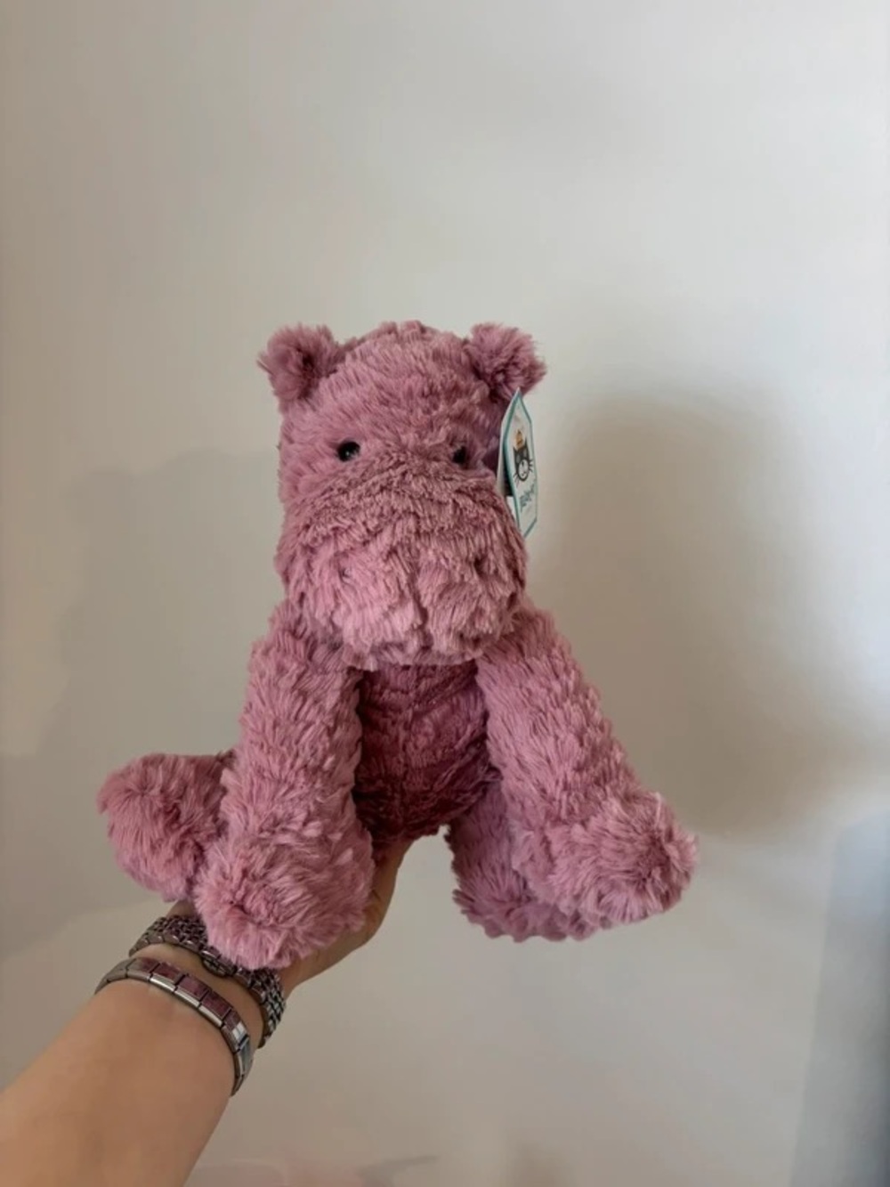 Jellycat NWT fuddlewuddle hippo purple soft plush